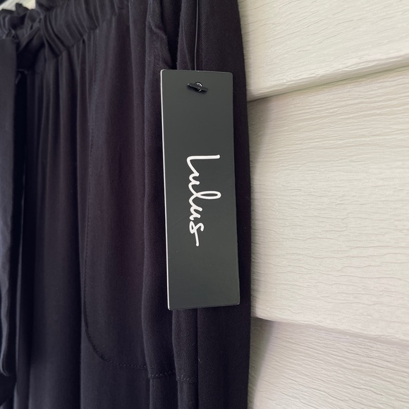 Lulus Sebastian Black Pants Size S NWT - Picture 8 of 11